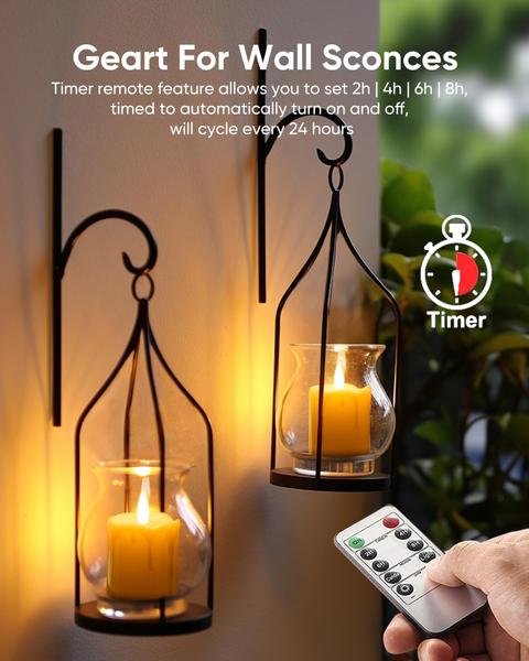 Imagem de Velas Votivas Sem Chama Homemory (6 Unidades) - com Timer e Controle Remoto