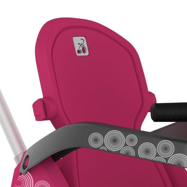 Imagem de Velobaby Reclinável Com Capota Passeio Rosa - Bandeirante