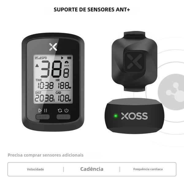 Imagem de Velocímetro de Ciclismo Sem Fio XOSS G+ GPS ANT+ - À Prova D'Água