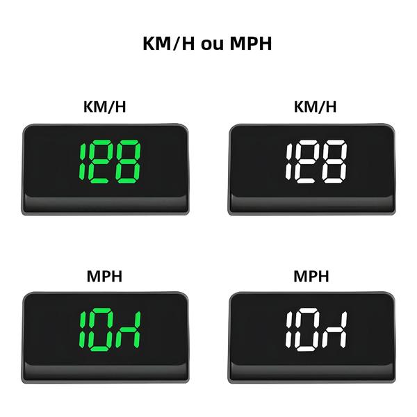 Imagem de Velocímetro GPS HUD Universal para Carro - Projetor Digital no Para-brisa