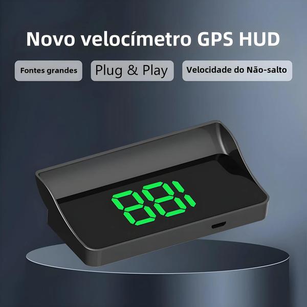 Imagem de Velocímetro GPS HUD Universal para Carro - Projetor Digital no Para-brisa