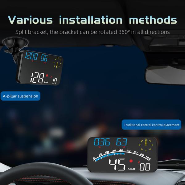 Imagem de Velocímetro GPS wiiyii Digital HUD Head Up Display para carro