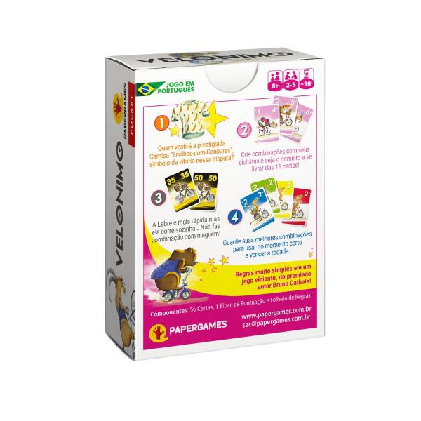 Velonimo - Jogo de Cartas - Papergames Imagem de Velonimo - Jogo de Cartas - Papergames