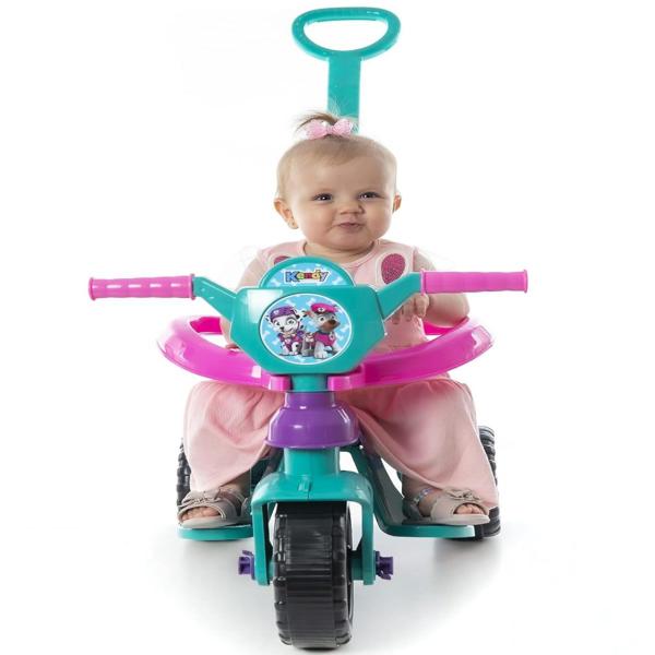 Imagem de Velotrol Kendy Triciclo Baby Paw Patrol Suporta 16kg Haste