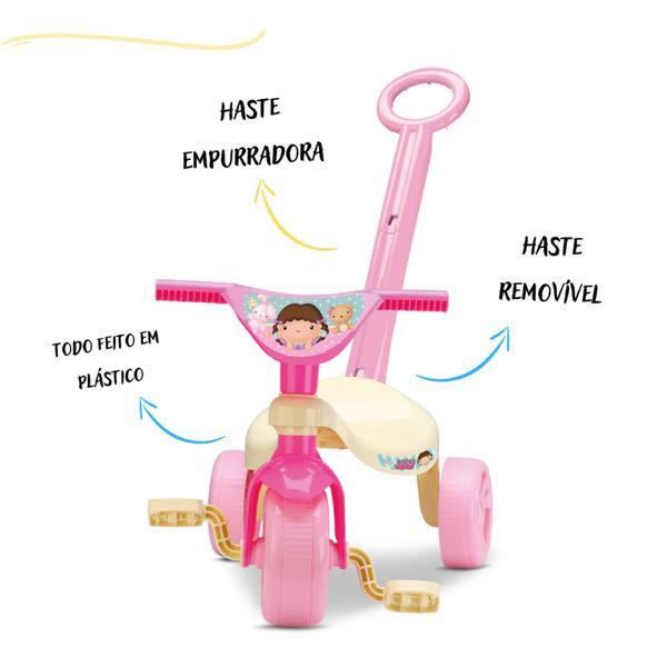 Imagem de Velotrol Triciclo de unicornio velocipede andador de tres rodas minimoto motinha motoquinha infantil