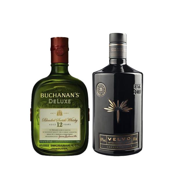 Imagem de Velvo Artice Gin 800ml + Buchanan's Whisky 12 anos 750ml