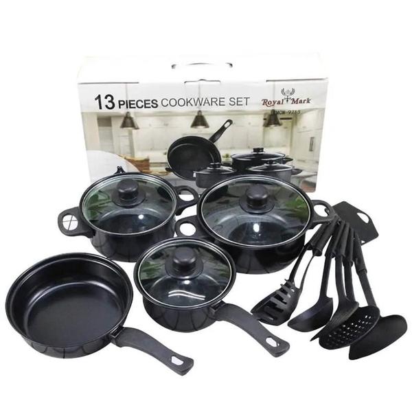 Venda imperdível 13 peças de cozinha barata kit panelas e espatulas - CONJUNTOPANELA13PCS Imagem de Venda imperdível 13 peças de cozinha barata kit panelas e espatulas