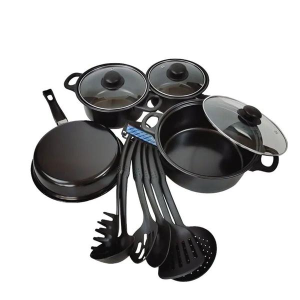 Venda imperdível 13 peças de cozinha barata kit panelas e espatulas - CONJUNTOPANELA13PCS Imagem de Venda imperdível 13 peças de cozinha barata kit panelas e espatulas