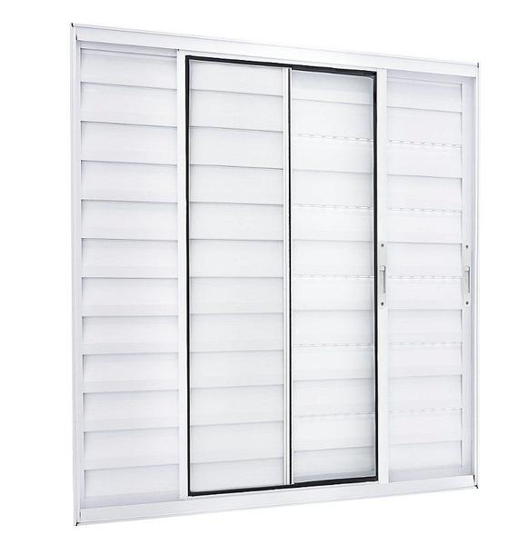 Veneziana 3 folhas l25 branco 1,00 x 1,00 - ALFA ESQUADRIAS Imagem de Veneziana 3 folhas l25 branco 1,00 x 1,00
