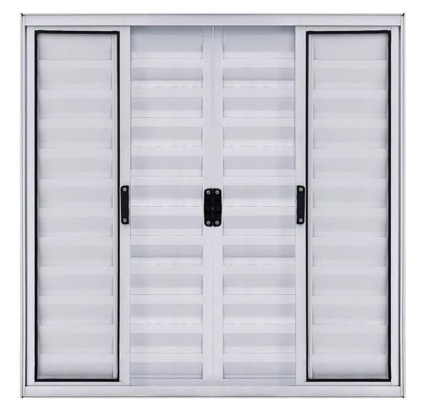 Veneziana 6 Folhas - Alumínio Branco - Linha 18 Modular - Jaguar esquadria Imagem de Veneziana 6 Folhas - Alumínio Branco - Linha 18 Modular