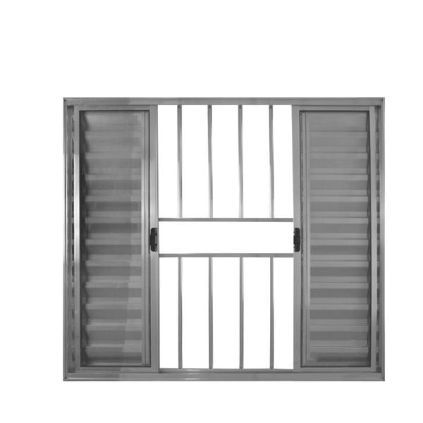 Veneziana de correr 6 Folhas C/Grade Aluminio Brilhante1.00 X 1.50 Linha Modular - Hale Imagem de Veneziana de correr 6 Folhas C/Grade Aluminio Brilhante1.00 X 1.50 Linha Modular - Hale