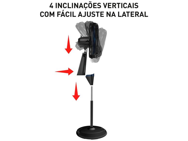 Imagem de Ventilador 2 em 1 Arno X-Treme VE9M 40cm 9 Pás 3 Velocidades Preto e Azul Escuro