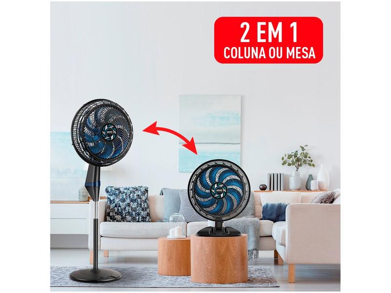 Imagem de Ventilador 2 em 1 Arno X-Treme VE9M 40cm 9 Pás 3 Velocidades Preto e Azul Escuro