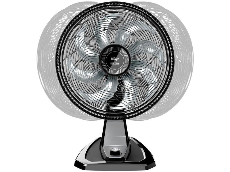 Imagem de Ventilador 2 em 1 Wap Flow Turbo 50cm 8 Pás 3 Velocidades Preto e Cinza