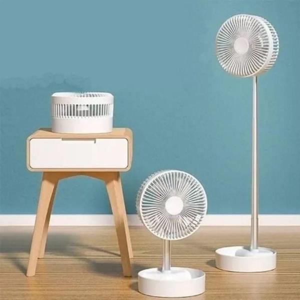 Imagem de Ventilador 20cm Portátil de Mesa 1m Altura Ajustável MY-7262