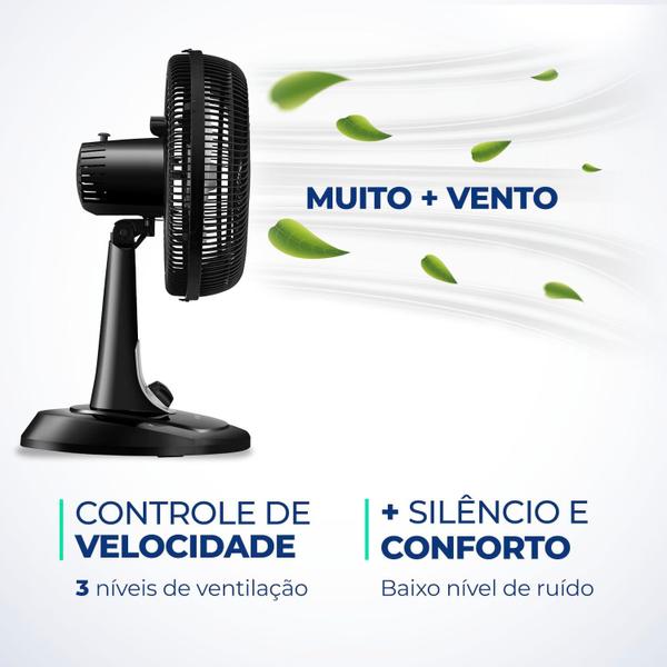 Imagem de Ventilador 30 cm Mondial VT-30-NB 127V/60Hz Turbo