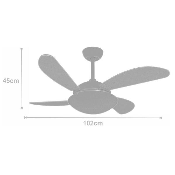 Imagem de Ventilador Air Off Tabaco 220V e Controle Remoto