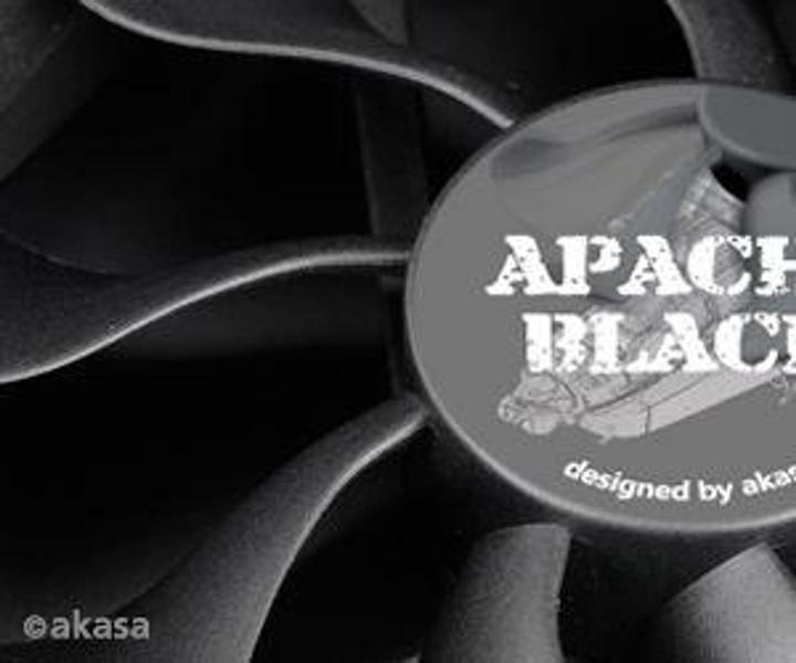 Imagem de Ventilador Apache Black 12cm Alto Desempenho IP54 PWM Akasa