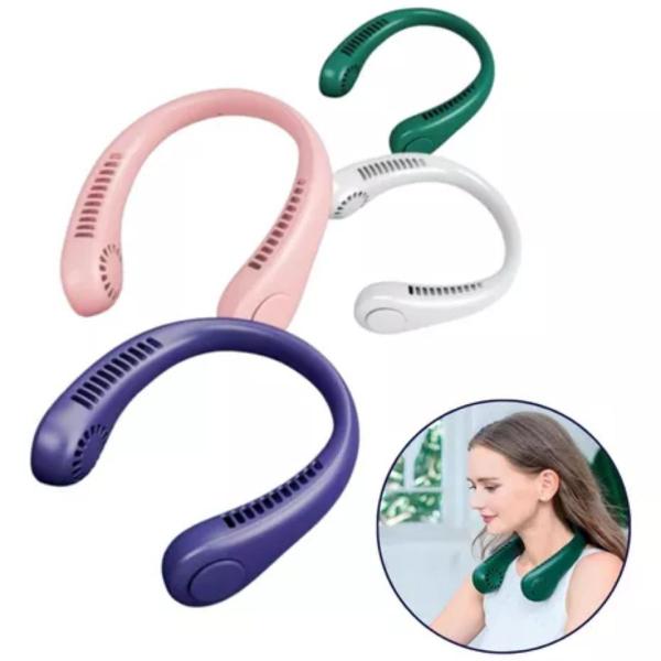 Ventilador Aparelho de Pescoço Esportivo Leve e Flexível Recarregável Ótimo para Caminhadas e Exercícios ao Ar Livre - Zonne Imagem de Ventilador Aparelho de Pescoço Esportivo Leve e Flexível Recarregável Ótimo para Caminhadas e Exercícios ao Ar Livre