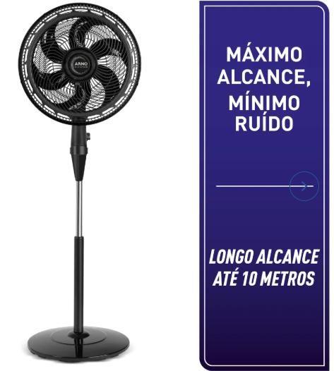 Imagem de Ventilador arno x-treme 6 col 40cm ve2480b3 127v