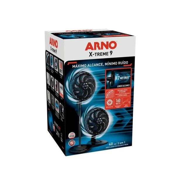 Imagem de Ventilador Arno X-treme 9 2 em 1 40cm VE9M - 127V