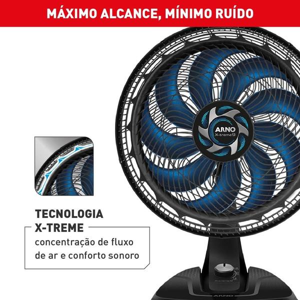 Imagem de Ventilador Arno X-treme 9 Mesa 40cm VE90