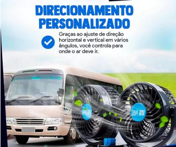 Imagem de Ventilador Automotivo 12v Carro Caminhão ORIGINAL Silencioso