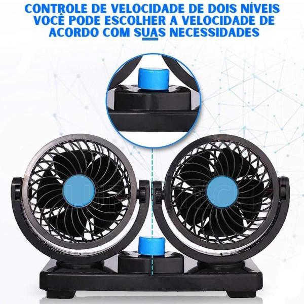 Imagem de Ventilador Automotivo  Dois Ventos 12V