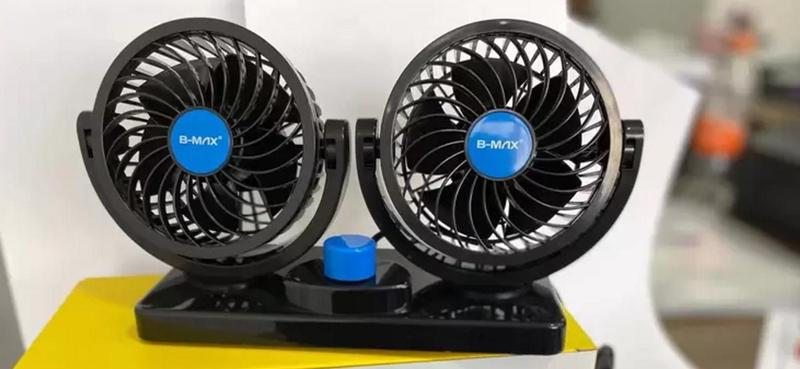 Imagem de Ventilador Automotivo Duplo 12v Ajustável 2 Velocidade Carro