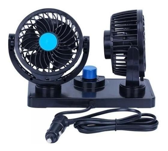 Imagem de Ventilador Automotivo Duplo 12V Ajustável Forte 2 Velocidade