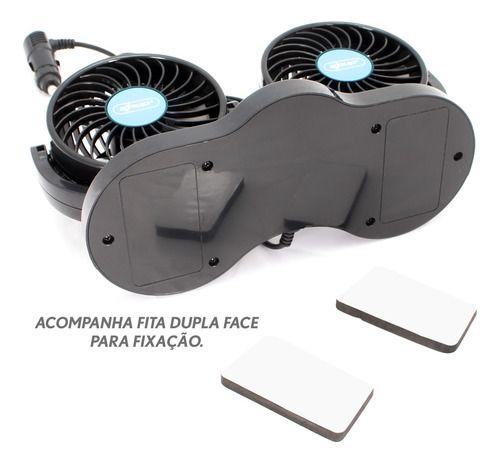 Imagem de Ventilador Automotivo Duplo 24v Caminhao Onibus Trailer 10w