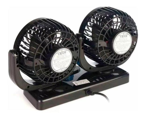 Imagem de Ventilador Automotivo Duplo Com Ajuste Para Caminhão 24V