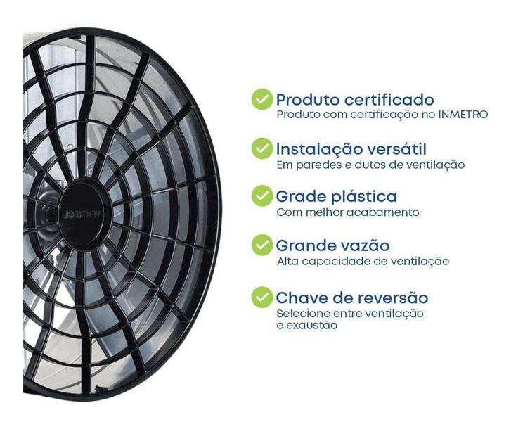 Imagem de Ventilador Axial 40cm Exaustor Industrial Reversível 127v