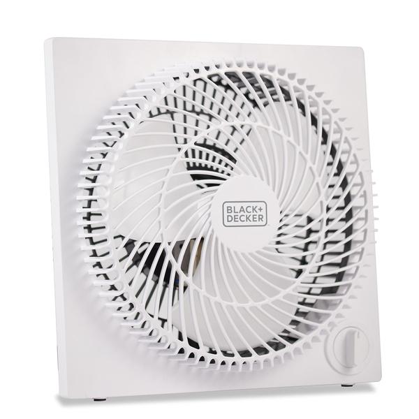 Imagem de Ventilador Box Black + Decker Portable 23 cm, 3 configurações de velocidade, branco