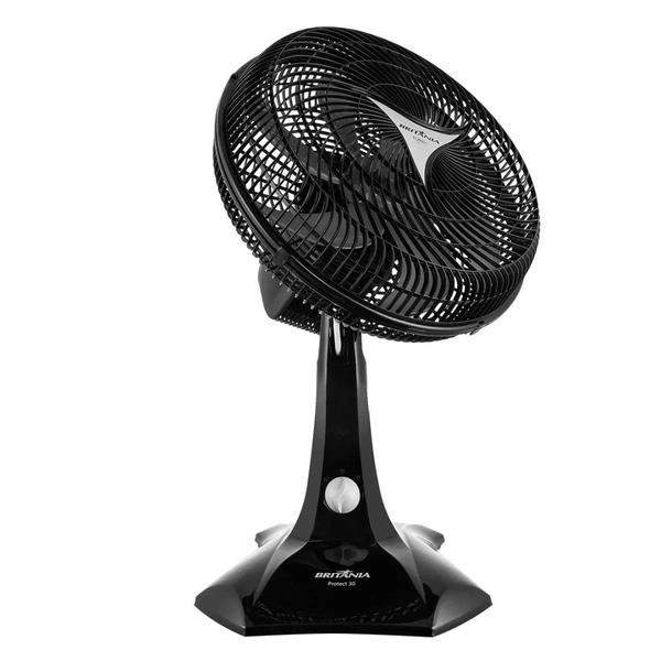 Imagem de Ventilador britania 2em1 6pas 60w 127v preto - protect 30