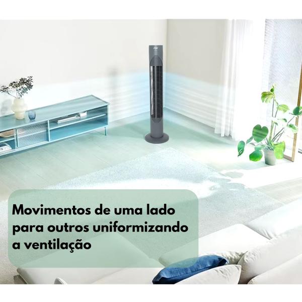 Imagem de Ventilador Circulador de Ar Coluna Silencioso 110V/220V