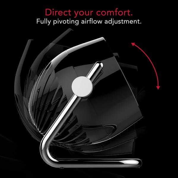 Ventilador Circulador de Ar Vornado Pivot3 Compact 3 Speed de Mesa - Preto Imagem de Ventilador Circulador de Ar Vornado Pivot3 Compact 3 Speed de Mesa - Preto