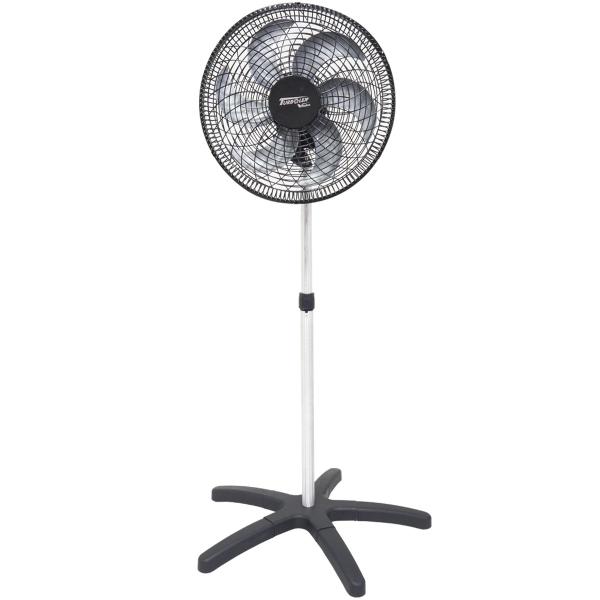 Imagem de Ventilador Coluna 50cm Plástico Preto 200W Industrial Turbo Turbão 6 Pás Bivolt 110V 220V Vitalex