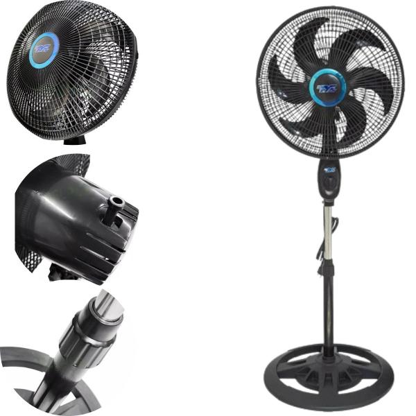 Imagem de Ventilador Coluna Ajustável Turbo Silencioso 6 Pás - TYF Chão Pedestal 40cm Premium