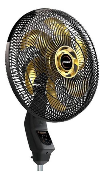 Imagem de Ventilador Coluna Mallory 6 Pás Preto E Dourado Chronos 220V