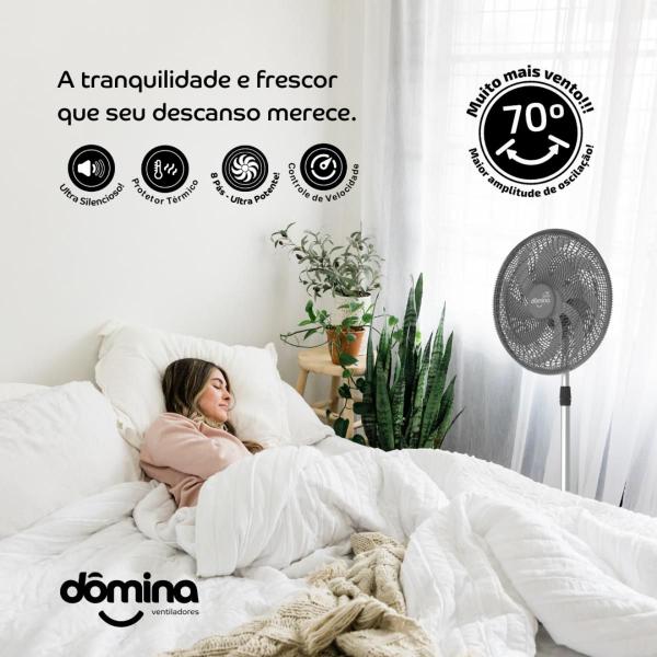 Imagem de Ventilador Coluna Oscilante 50cm Diâmetro Silencioso Bivolt