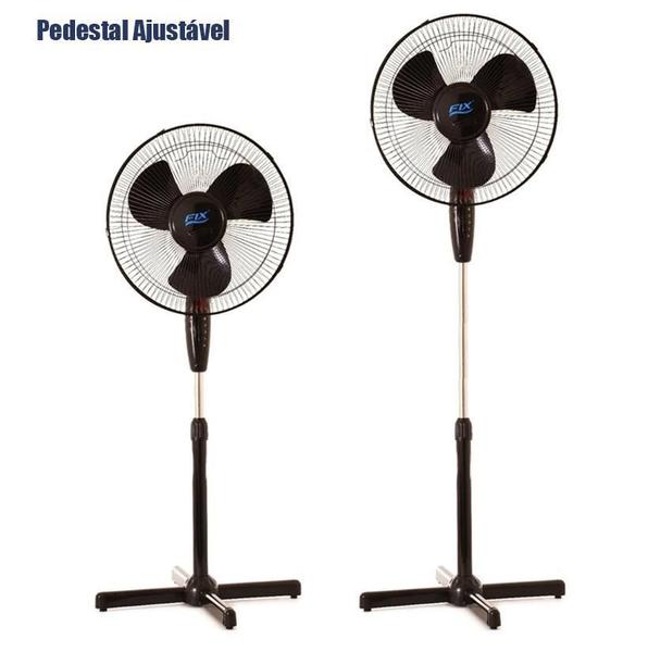 Imagem de Ventilador Coluna Pedestal 40Cm Preto Fix 220V