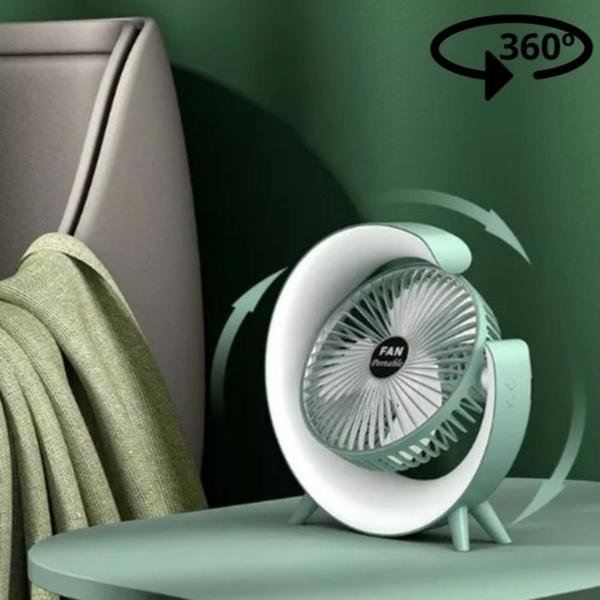 Imagem de Ventilador Compacto com USB e Iluminação Atmosférica!