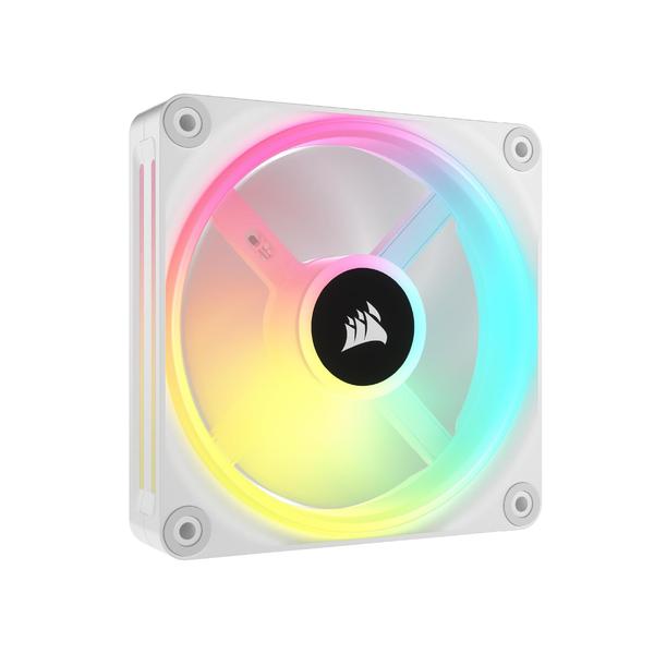 Imagem de Ventilador Corsair iCUE LINK QX120 RGB 120 mm Magnetic Dome White