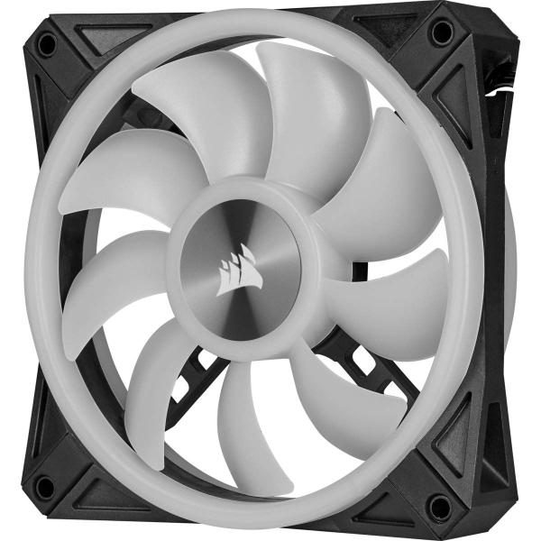 Imagem de Ventilador Corsair QL Series QL140 RGB, pacote duplo de 140 mm com núcleo de nodo de iluminação