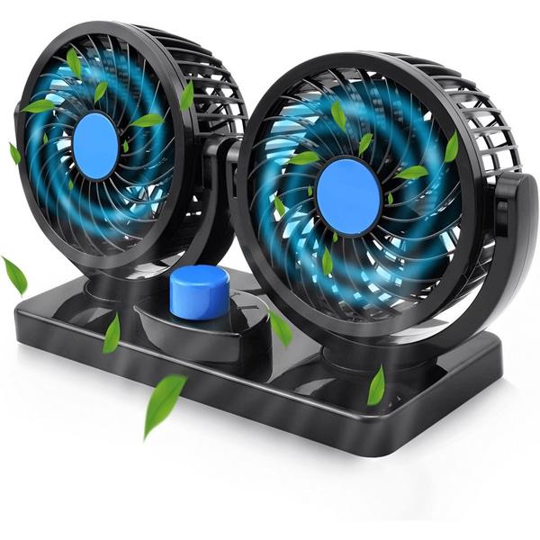 Imagem de Ventilador De Ar 360 Graus Para Viagens Longas De Carros e Caminhão Circuladores Portátil Veículo Veicular Trailer Suporte Acessorio Para Refrigeração