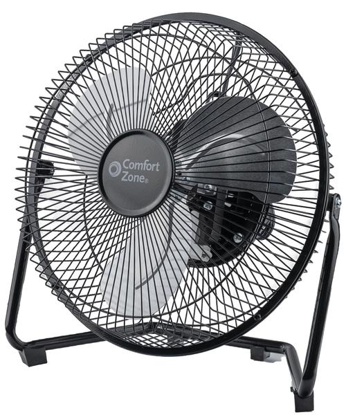 Imagem de Ventilador de Chão Comfort Zone Cradle 23cm - 3 Velocidades, 180° de Inclinação