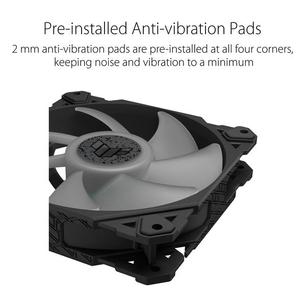 Imagem de Ventilador de chassi ASUS 120 mm ARGB PWM com rolamento dinâmico de fluido