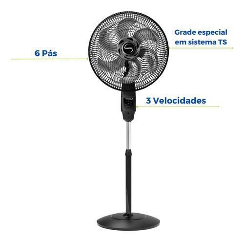 Imagem de Ventilador De Coluna 40 cm com 6 Pás  Turbo Controle Silencioso Potente Timer