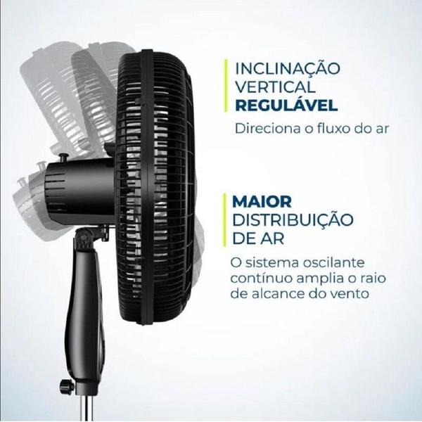 Imagem de Ventilador de Coluna 40cm 8Pás Super Turbo Tech VTX-40C-8P-CR Mondial